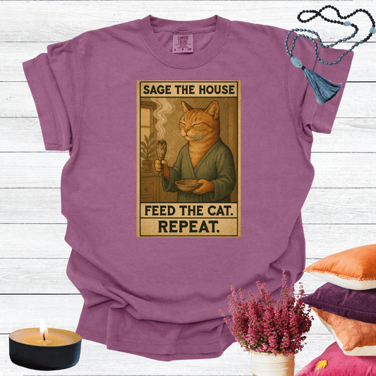 Sage the House Feed the Cat T-shirt