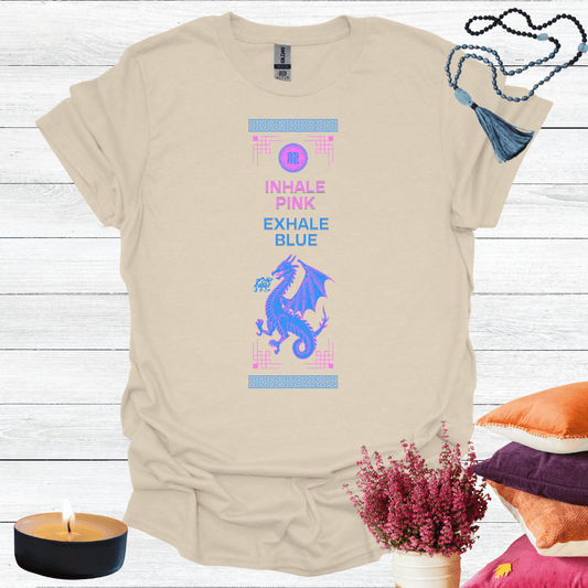Inhale Pink Exhale Blue T-Shirt