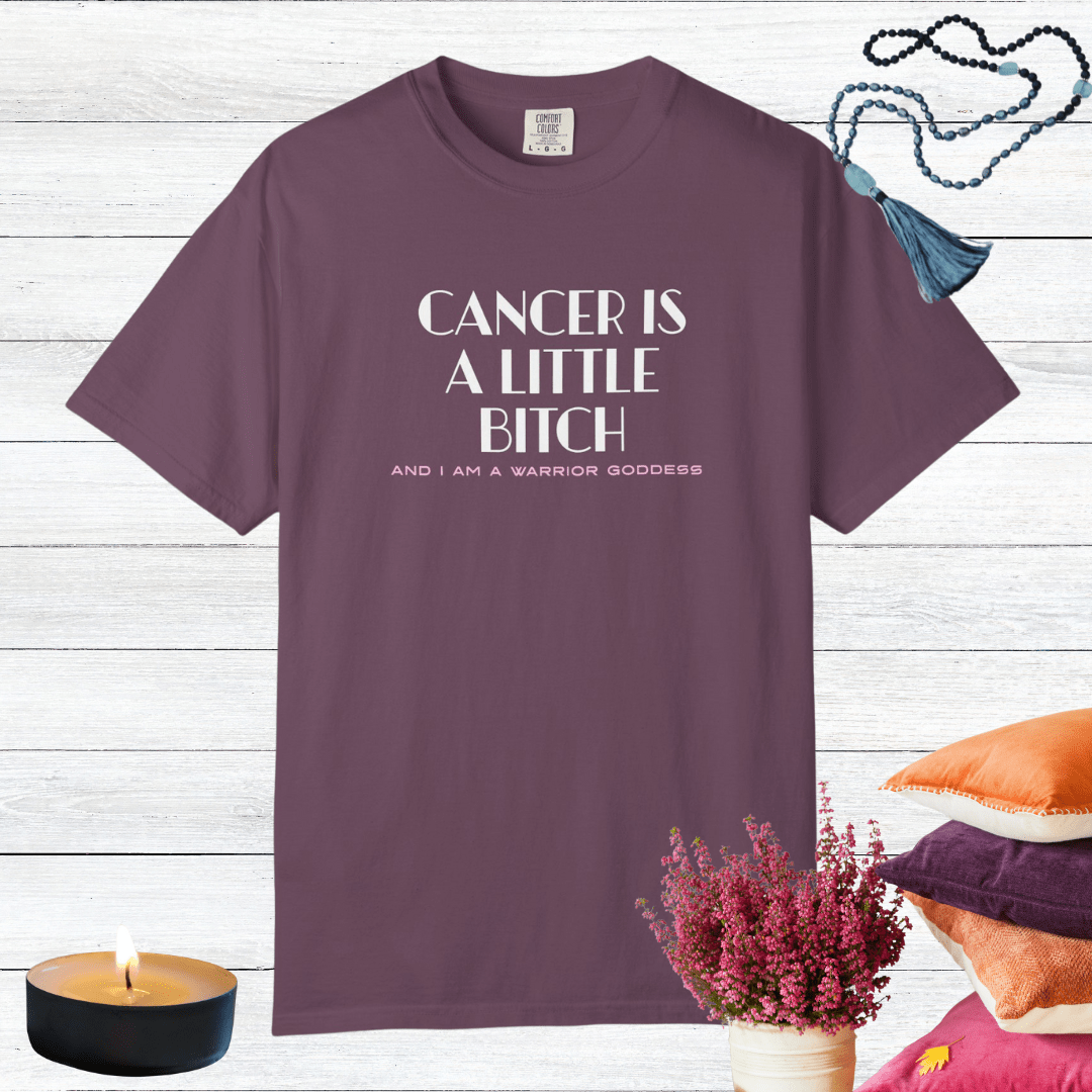 Cancer is a Little Bitch and I Am a Warrior Goddess T-shirt