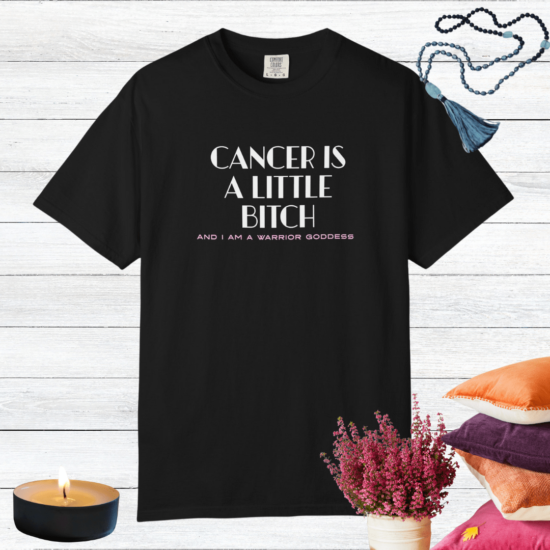 Cancer is a Little Bitch and I Am a Warrior Goddess T-shirt