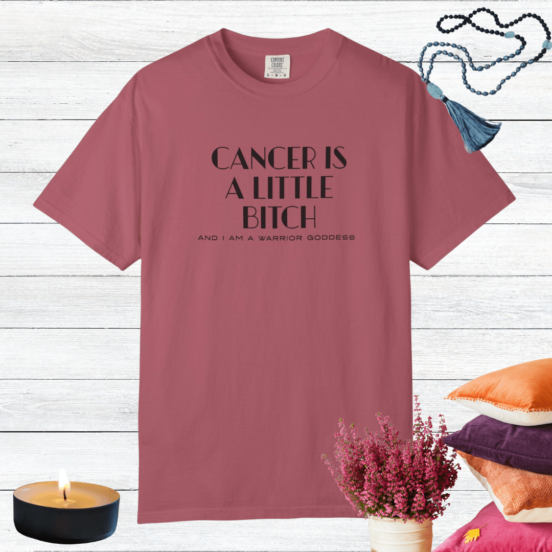 Cancer is a Little Bitch and I Am a Warrior Goddess T-shirt