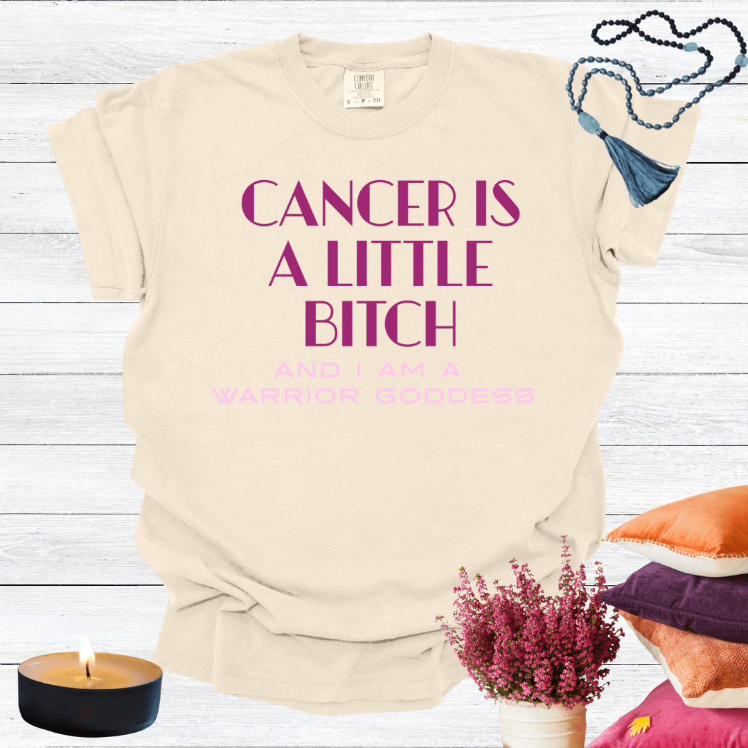 Cancer is a Little Bitch and I Am a Warrior Goddess T-shirt