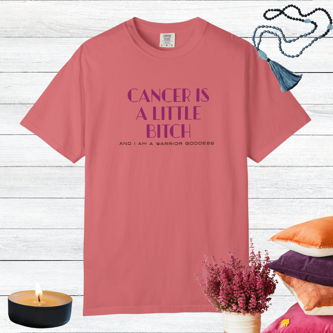 Cancer is a Little Bitch and I Am a Warrior Goddess T-shirt
